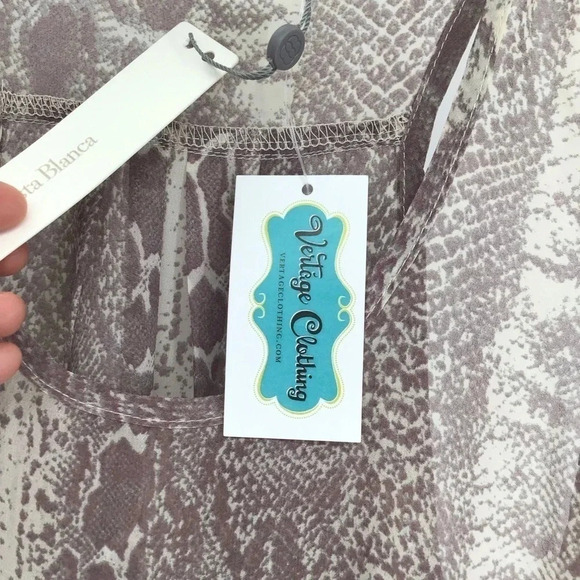 Costa Blanca Women’s One Pocket Reptile Print Sheer Tank Summer Beach NWT Size M - Picture 6 of 9